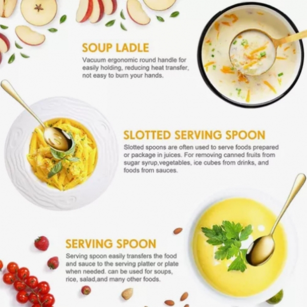 Modus Kit 6 Conjunto Jogo De Talheres Inox Utensílio Cozinha