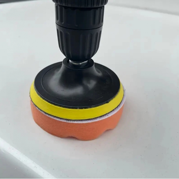 8 Peças Kit Boina Polimento Automotivo Espuma e Lã 3 Polegadas para Furadeira e Parafusadeira