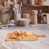 Tábua De Corte De Madeira 37x15cm Multiuso Tábua De Cozinha Para Cortar Alimentos Queijos e petiscos