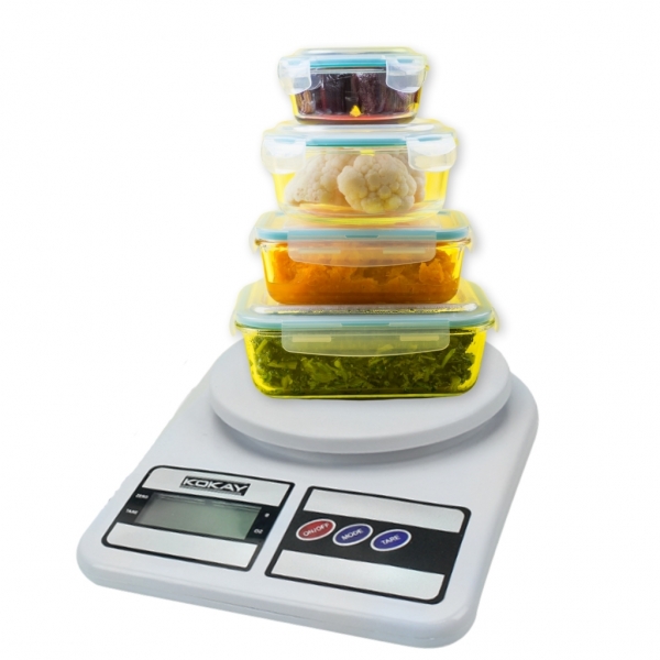 Balança De Cozinha Digital - Até 10kg- Com Pilha.