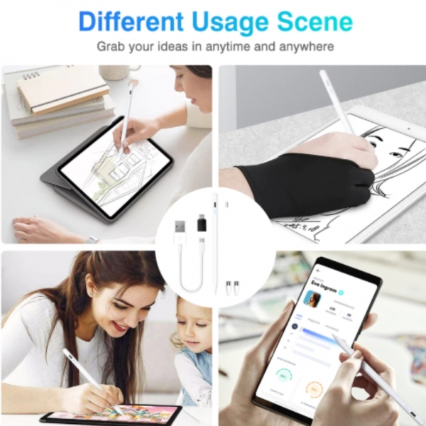 Caneta Touch Screen Ponta Fina Desenho iPad iPhone Android Alta Precisão Universal Design Grafico Tarefas Diaárias Tecno