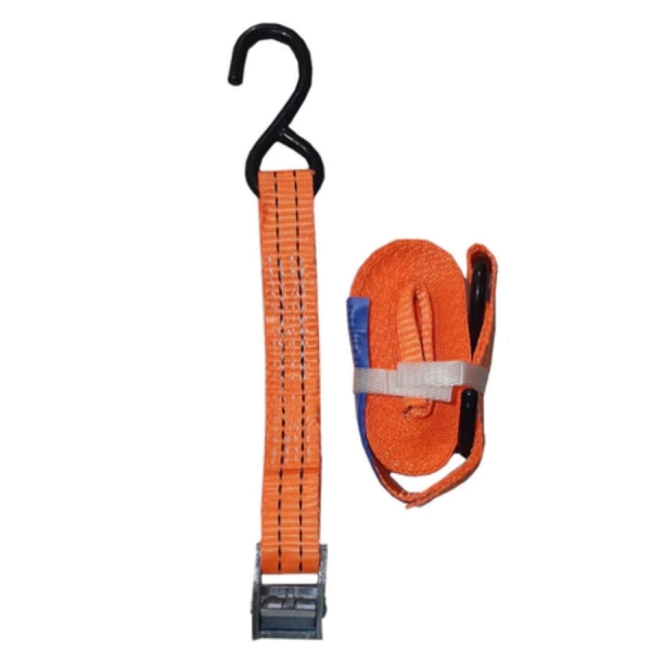 Cinta Catraca 4,5 metros 500kg Carga Amaração Gancho Aço