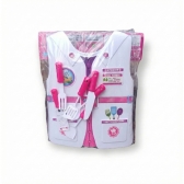 Brinquedo Kit Chef De Cozinha Com Colete 7 Peças