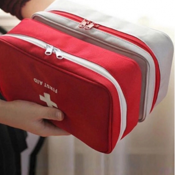 Necessaire Primeiros Socorros Porta Remédio Kit Viagem