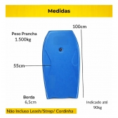 Prancha Surf Bodyboard Grande 96cm Para Praia E Piscina