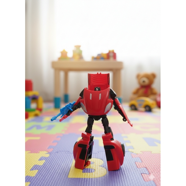 Carrinho Vira Robô Infantil 2 em 1: Transformação Imediata, Diversão Sem Fim