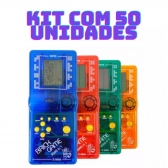 Kit com 50 Super Mini Game Retro Brinck Game Portátil 9999 jogos