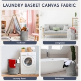 Cesto Dobrável Branco para Roupas e Brinquedos Organize com Estilo A Escolha Perfeita para Roupas e Brinquedos Ordem