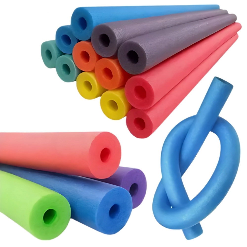 Boia Macarrão Piscina Natação Flutuador Com Furo Espaguete