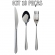 Kit 18 Talheres Garfo Colher Faca Inox Bufffet -restaurante