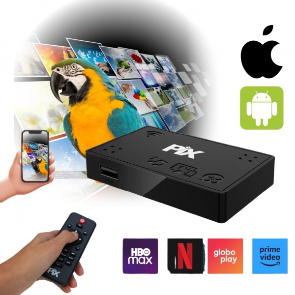 Screencaster Para TV | Espelhamento Celular Android iOS | HDMI Full HD