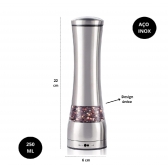 Moedor de Pimenta Sal Temperos Aço Inox Manual