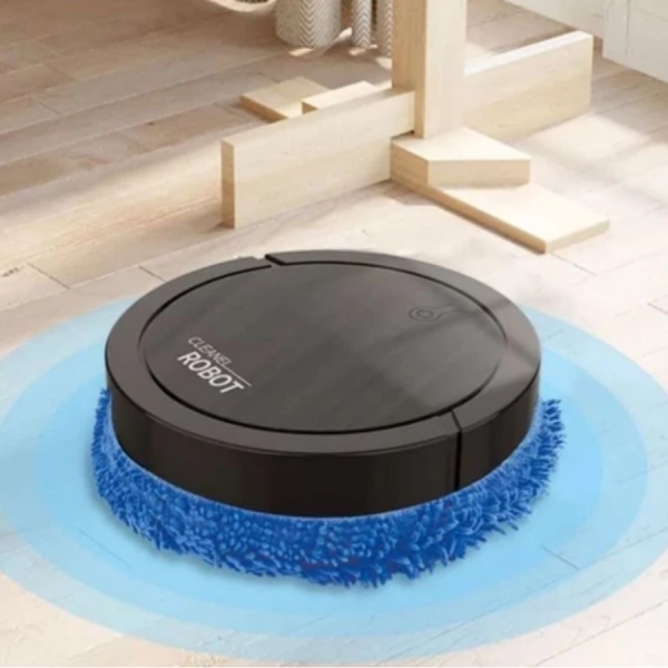 Robô De Limpeza Mop Simula Pano E Seca Baixo Ruído Robozinho