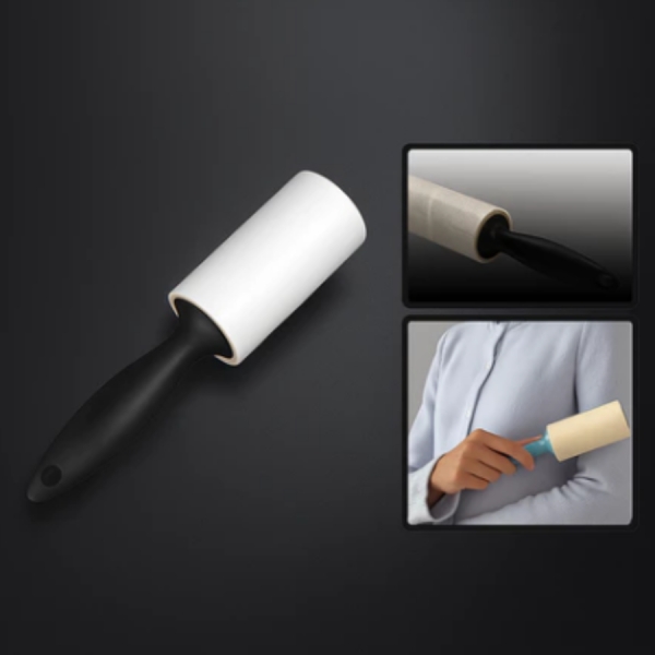 Rolo Tira Pelos e Pó de Roupas com 10 Folhas e Adesivos Reutilizavel