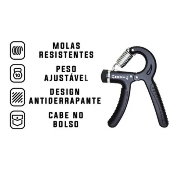 Hand Grip Mola Com Ajuste 5kg A 60kg Fisioterapia