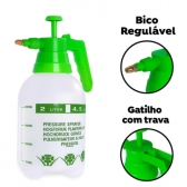 Pulverizador Borrifador Compressão Para Jardinagem Limpeza Vidro Automotivo Spray Manual Multiuso 2L