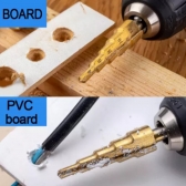 Broca Escalonada 3 Peças Hss Step Drill Bit Set Cone Hole