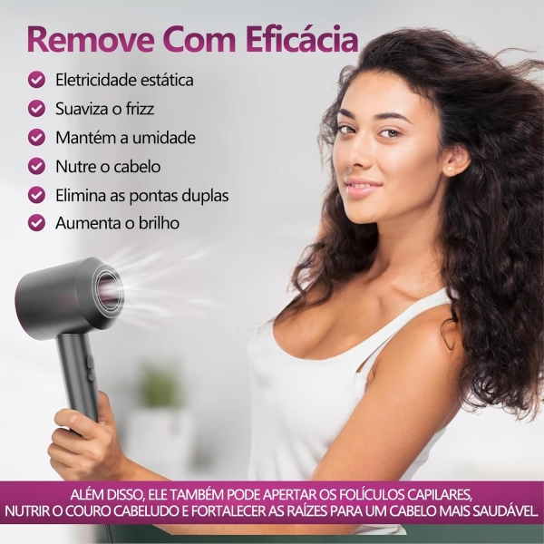 Secador de Cabelo Luxo de Secagem Rápida De Alta Velocidade e Alta Potência 110V