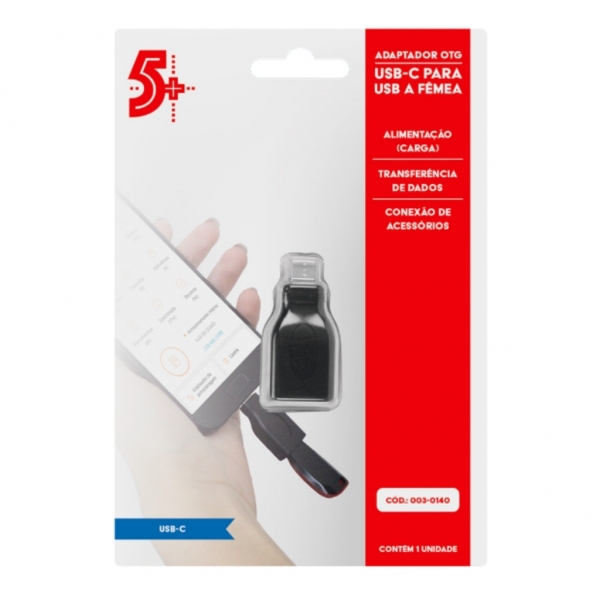 Adaptador Otg Tipo C 3.1 Para Usb Fêmea
