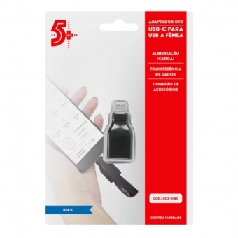 Adaptador Otg Tipo C 3.1 Para Usb Fêmea