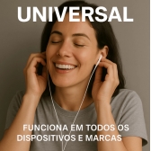 Fone de Ouvido Com Fio Tipo-C Borrachinha Borracha Anti-Ruído Com Microfone Premium Universal