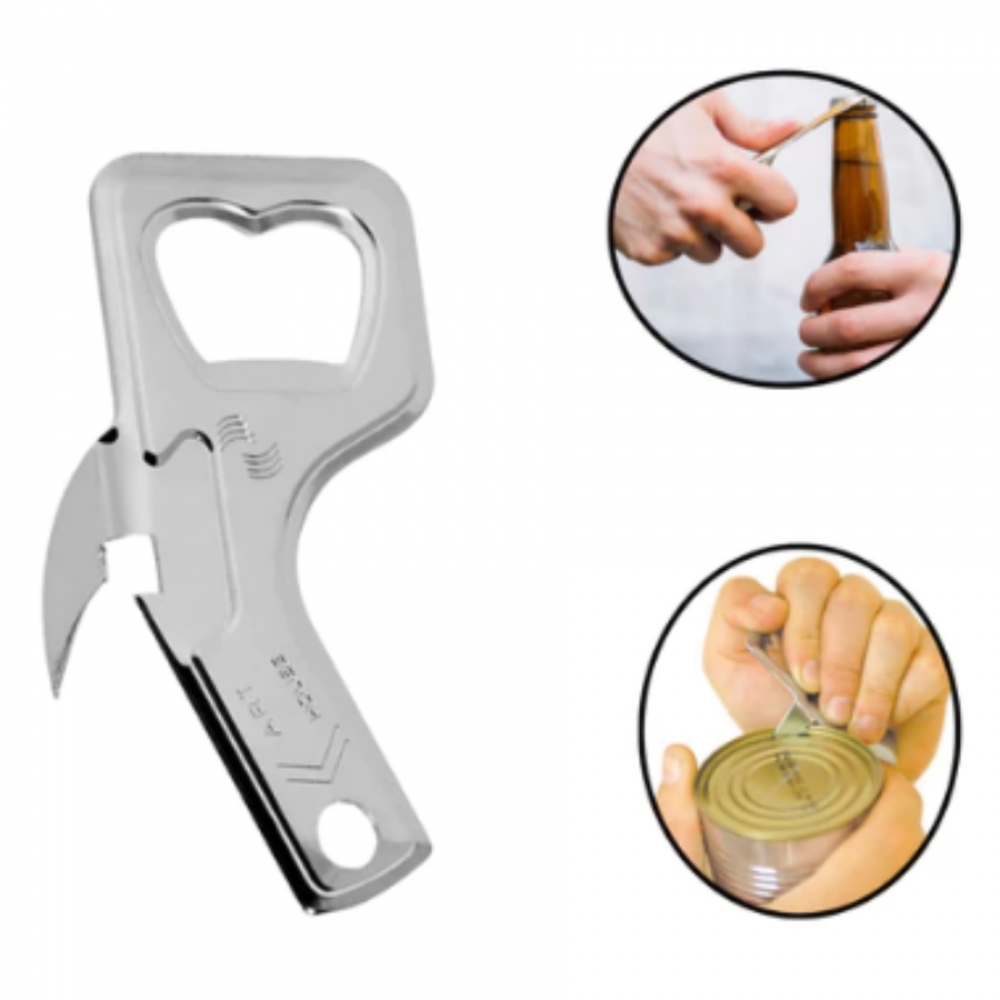 Abridor Lata Garrafa Sardinha Line Aço inox Original Bar Restaurante Refeitório Hotel Buffet Gourmet