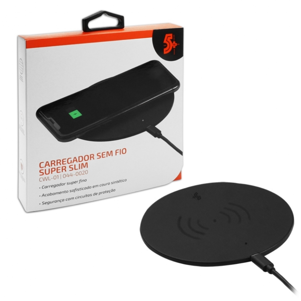 Carregador Sem Fio Wireless Ultra Rápido De Indução - 5+