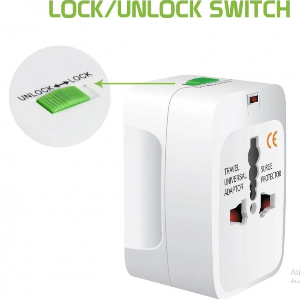 Adaptador De Tomada De Viagem Conversor De Plugue Mundial Universal Internacional