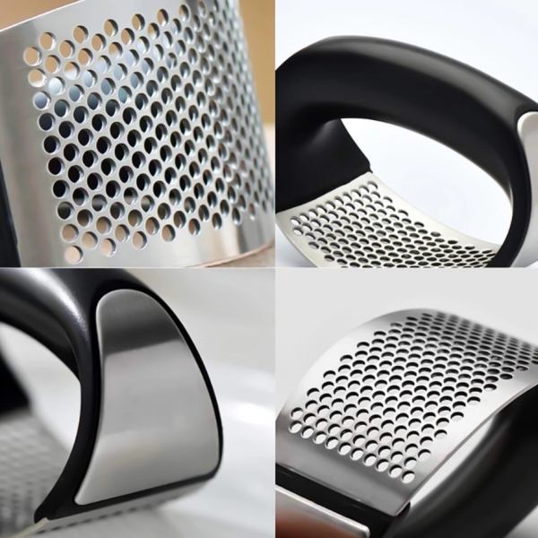 Espremedor Amassador Triturador De Alho Inox Manual Cozinha Garlic Press