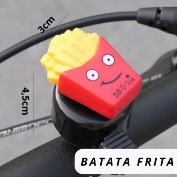 Buzina de Bicicleta Sanduíche Hamburguer Batatas Fritas Acessórios de Chamada Adoráveis Scooter Segurança