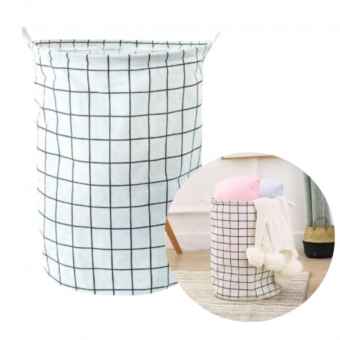 Cesto Dobrável Branco para Roupas e Brinquedos Organize com Estilo A Escolha Perfeita para Roupas e Brinquedos Ordem