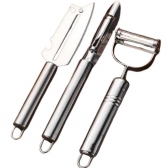 Kit 3 Descascadores Inox Legumes, Frutas Escama Peixe Queijo
