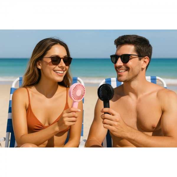 Mini Ventilador De Mão Portátil Recarregável De Mesa Usb