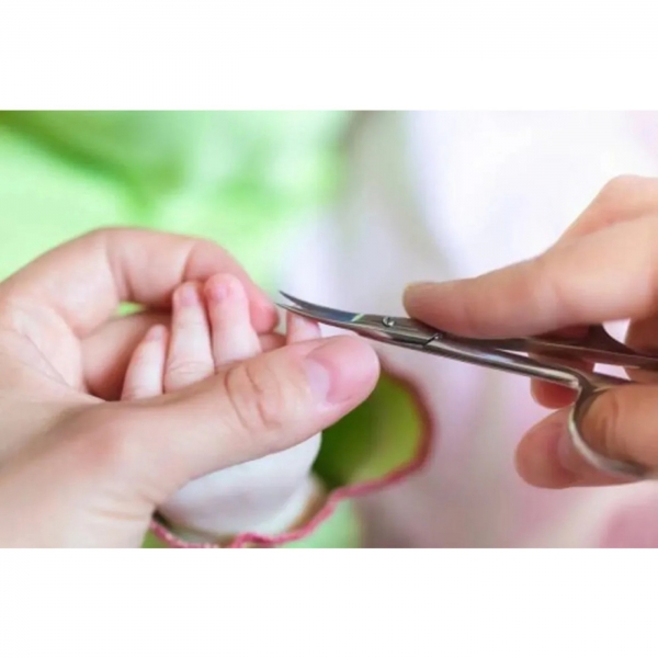 Tesoura Para Unhas Ponta Curva De Inox 9Cm