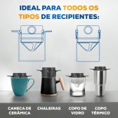 Mini Coador De Café Mini Filtro Individual Inox