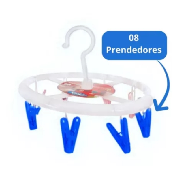 Varal Circular Para Roupas Intimas Cueca Calcinha Meia 08 Prendedores para Lavanderia