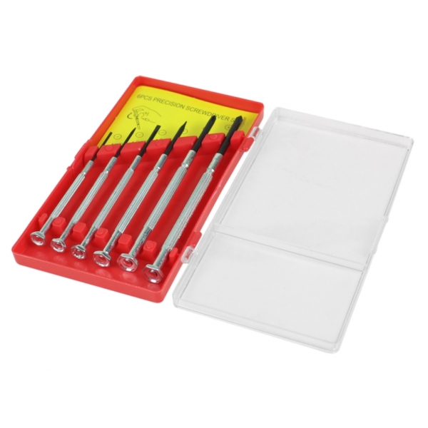 Jogo Mini Chave De Fenda E Fenda Cruzada - Precisão 6 Peças