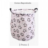 Cesto Organizador Pinguim Multiuso Roupa Suja Dobrável