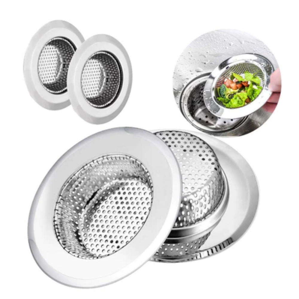 Ralo para Pia Prime Aço Inox com Borda Cozinha Ralinho - 5,4cm