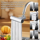 Adaptador Extensor De Torneira 360 Jato Duplo Economiza Água