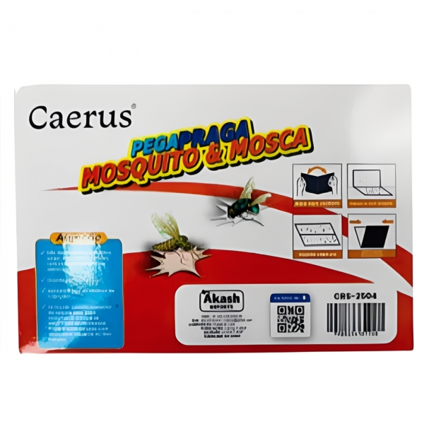 Kit 05 Cartela Adesiva Pega Mosquito E Mosca