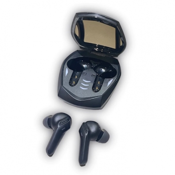 Fone de Ouvido Sem Fio Kaidi 776 Gamer Preto Bluetooth Academia Treino Led