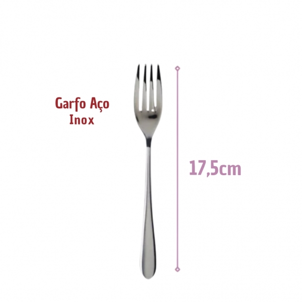 Kit 36 Talheres Garfo Colher Faca Inox Bufffet -restaurante