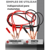 Cabo Chupeta Transferência 500 Amp Carro Caminhão Bateria Carga 10 MM Auxiliar de Partida