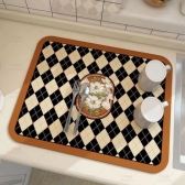 Tapete escorredor de Louça em Microfibra Super absorvente Dobrável Aparador de Louça