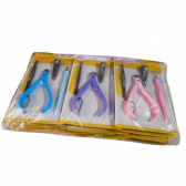 Kit De Manicure Pedicure Profissional Cortador De Unha Empurrador de Cutícula Lixa Pinça 4 Peças