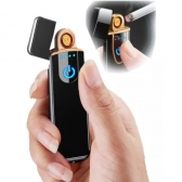 Isqueiro Acendedor Recarregável USB Eletrônico Premium Luxo Touch Presente Unissex Eletrônico