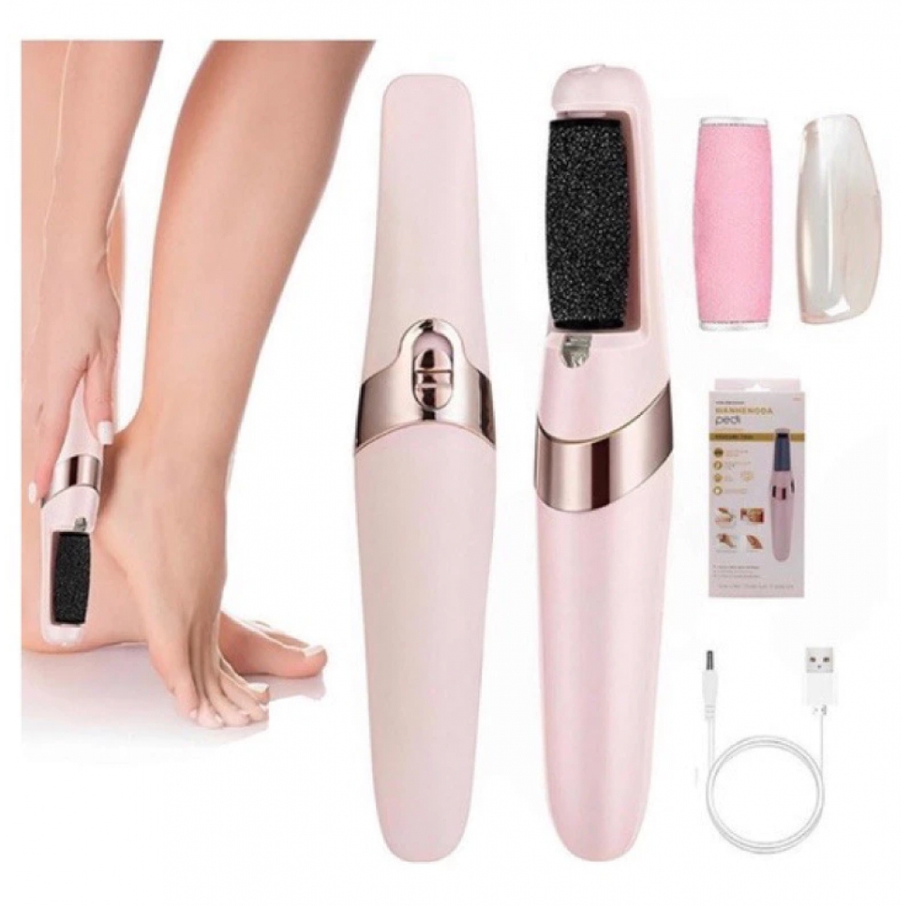 Lixador de Pé Elétrico - Esfoliador Tira Calos Pedicure Portátil