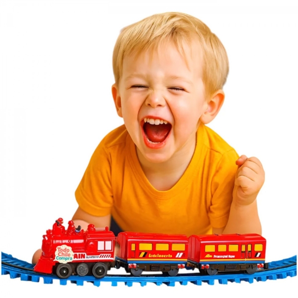 Trem De Bombeiros Interativ, A Pilha, Com Movimento