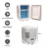 Mini Geladeira Portátil 4L 12v 127v Casa, Carro, Van, Ônibus